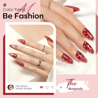 8-In-1 Wine Red Builder Nail Gel 15ml Builder Gel MODELONES #wine red