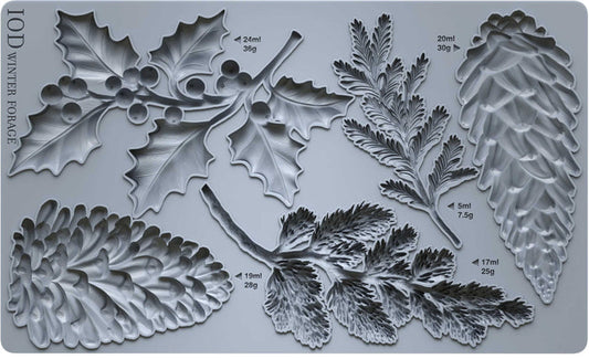 Winter Forage - 6x10 Mould - Iron Orchid Designs