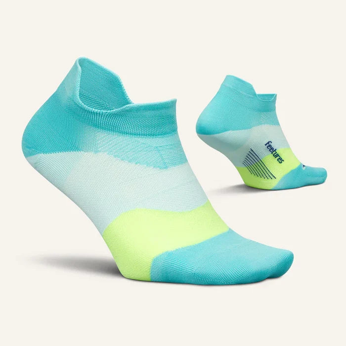 Women's Feetures Elite Ultra Light No Show Tab Aqua Surf-Apparel-33-OFF