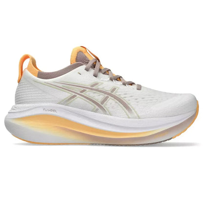 Women's Asics Gel-Nimbus 27 White/Fawn-SOULIER, shoes-33-OFF