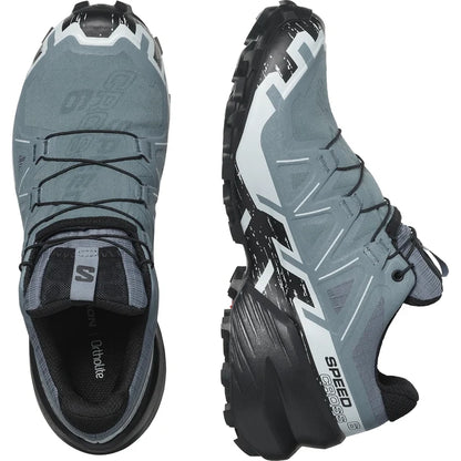 Women's Salomon Speedcross 6 GTX Flint/Black/Hea-SOULIER, shoes-33-OFF