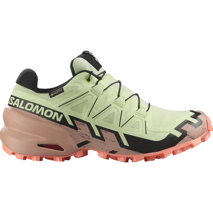 Women's Salomon Speedcross 6 GTX Lime C/ Mahogr/B-SOULIER, shoes-33-OFF