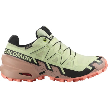 Women's Salomon Speedcross 6 GTX Lime C/ Mahogr/B-SOULIER, shoes-33-OFF