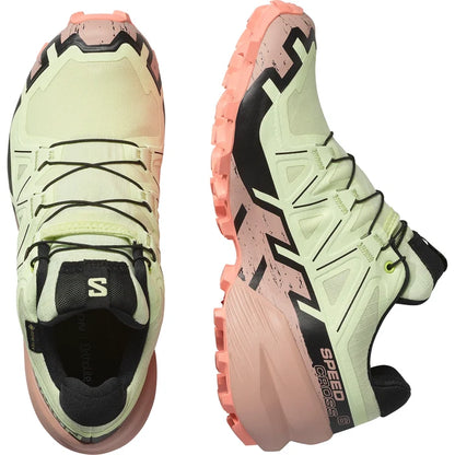 Women's Salomon Speedcross 6 GTX Lime C/ Mahogr/B-SOULIER, shoes-33-OFF