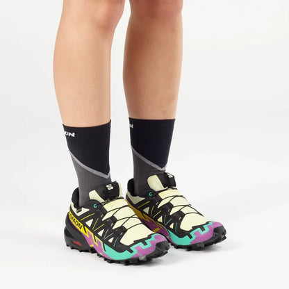 Women's Salomon Speedcross 6 GTX Tyello/Black/Wa-SOULIER, shoes-33-OFF