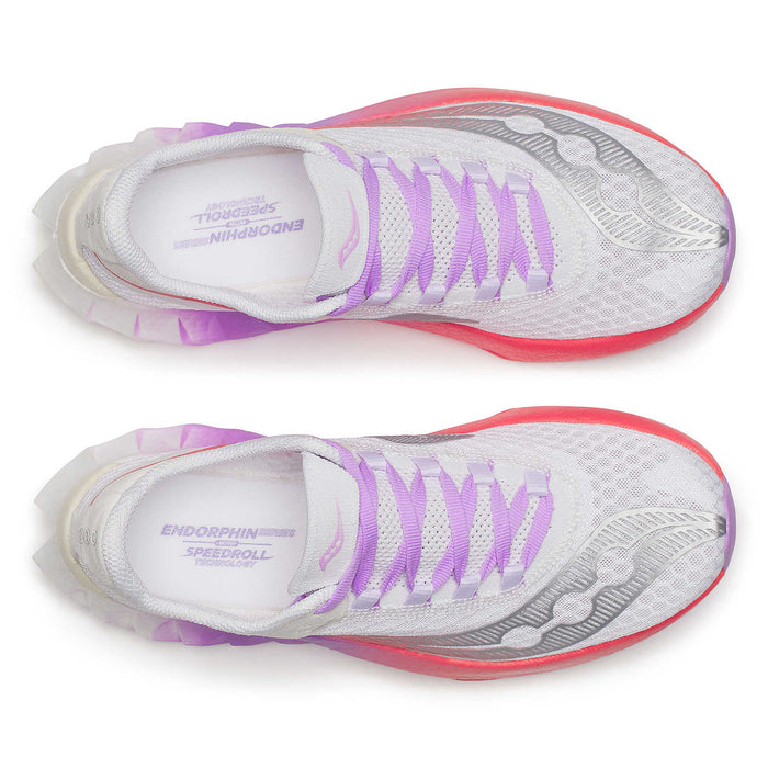Women's Saucony Endorphin Pro 4 Whithe/Crocus-SOULIER, shoes-33-OFF