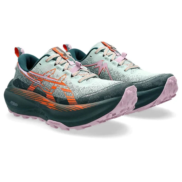 Women's Asics TRABUCO MAX 4 COLD MOSS/NOVA ORANGE-SOULIER, shoes-33-OFF