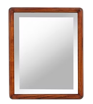 Wood framed mirror