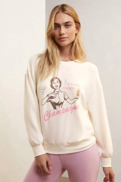 Z Supply: Relaxed Champagne Sweatshirt Bone