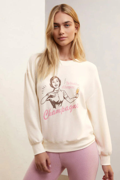 Z Supply: Relaxed Champagne Sweatshirt Bone