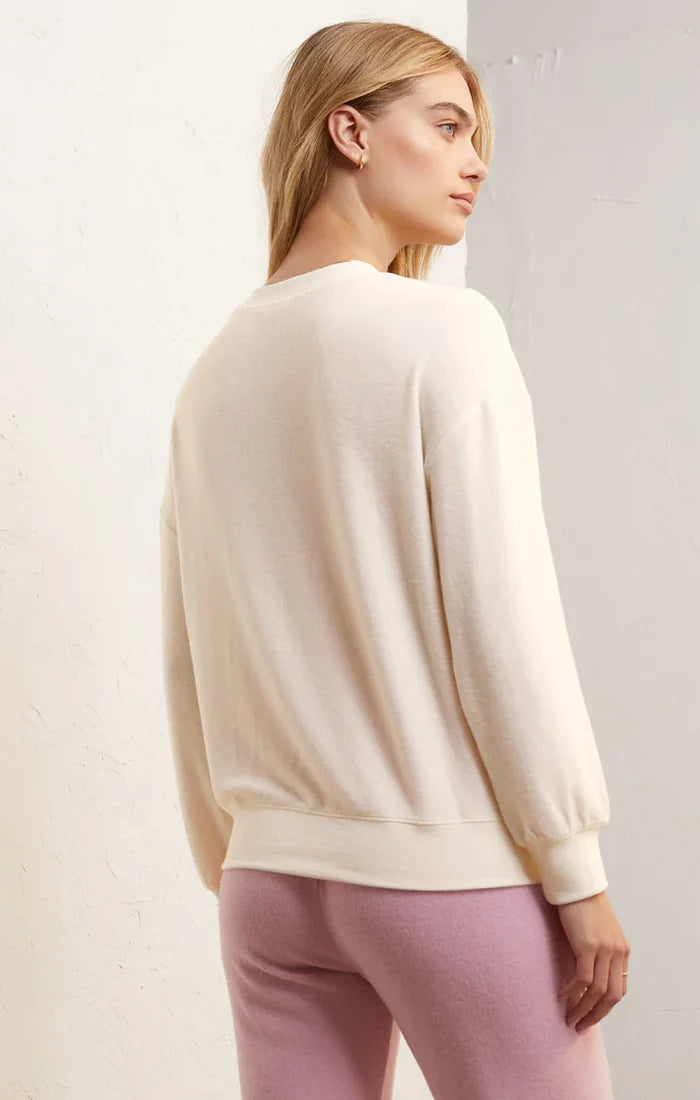 Z Supply: Relaxed Champagne Sweatshirt Bone