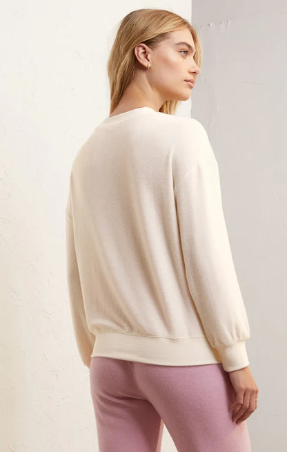 Z Supply: Relaxed Champagne Sweatshirt Bone