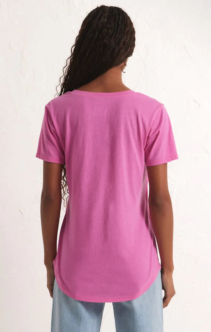 Z Supply: The Pocket Tee - Heartbreaker Pink - B Social Boutique