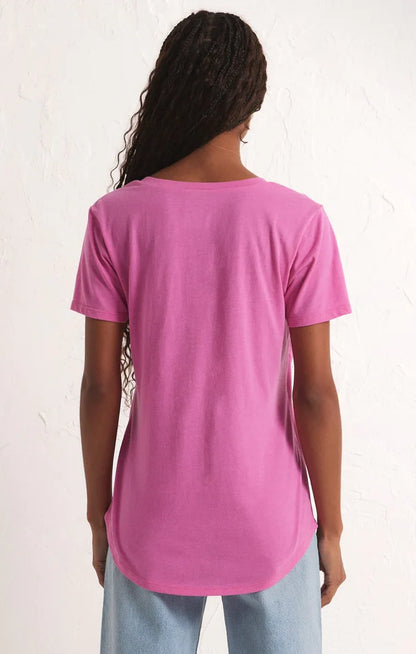 Z Supply: The Pocket Tee - Heartbreaker Pink - B Social Boutique