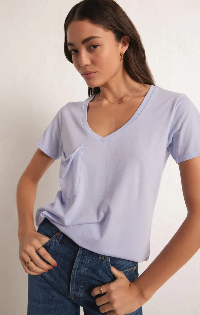 Z Supply: The Pocket Tee - Iris Bliss