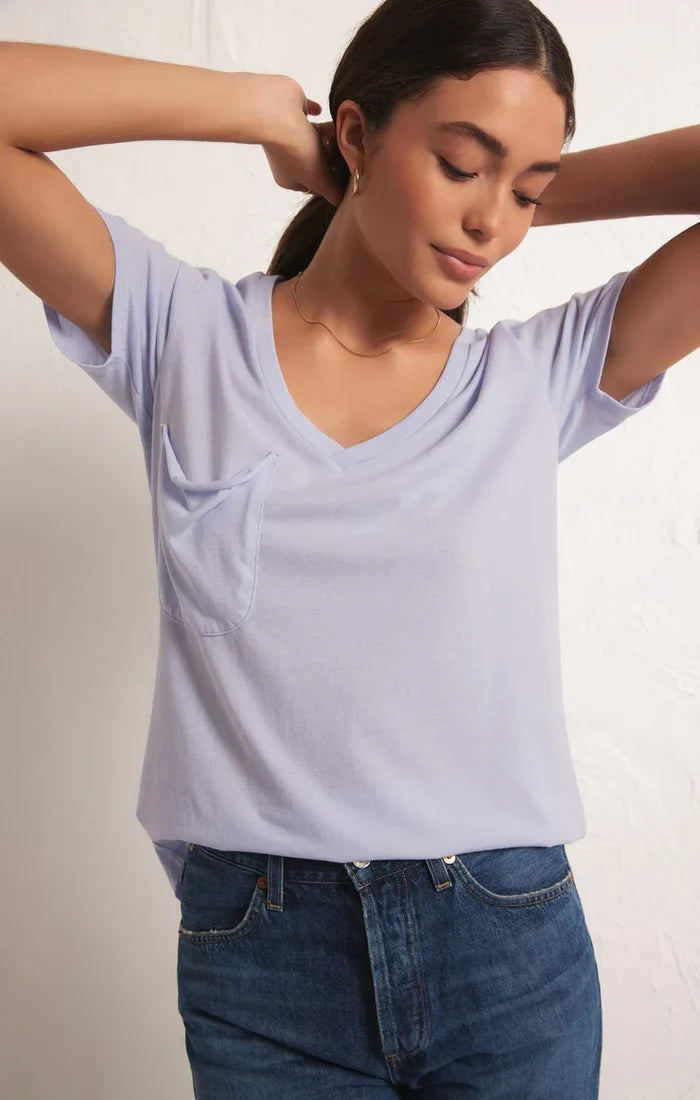 Z Supply: The Pocket Tee - Iris Bliss